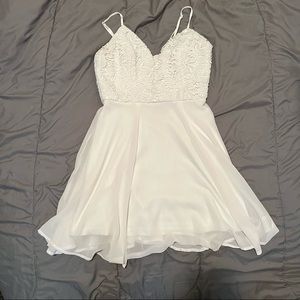 LuLu’s White Crochet Lace dress